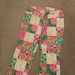 Lilly Pulitzer Patchwork Floral Pants